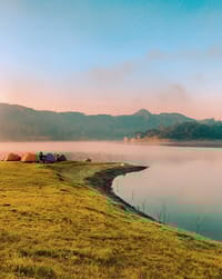 ⛺ Tranquil Lakeside watch face