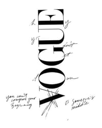 🖋️ Vogue Minimalist Typography watch face