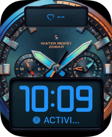 Aqua Diver Apple Watch face - Luxury