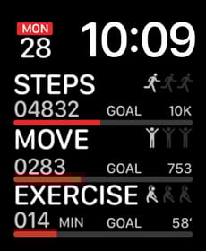 Athlete Goals Duo Apple Watch face - Watches