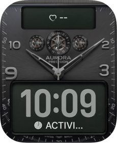 Aurora Precision Apple Watch face - Luxury