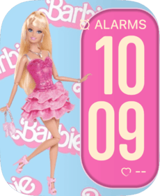 Barbie Pink Apple Watch face