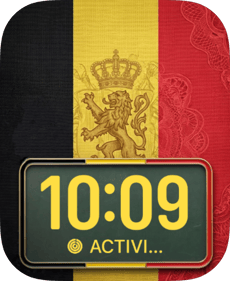 Belgium Flag Apple Watch face - Sports
