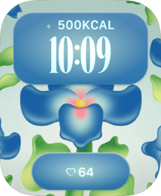 Blue Blossom Apple Watch face - Nature