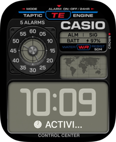 Casio Taptic Map Apple Watch face - Brands, Watches