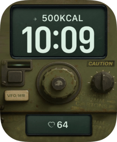 Caution Field Console Apple Watch face