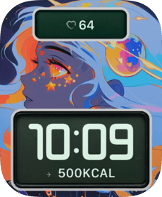 Cosmic Muse Apple Watch face - Art