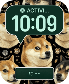 Doge Pattern Apple Watch face - Art