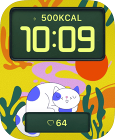 Dreamy Cat Apple Watch face - Animals