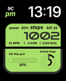 Duo Green Apple Watch face