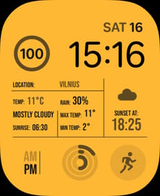 Forecast Apple Watch face