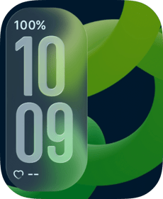 Green Glow Apple Watch face - Brands