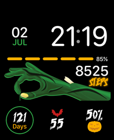 🎃 Halloween Countdown Apple Watch face
