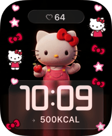 Hello Kitty Sparkle Charm Apple Watch face - Special Collections