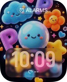 Kawaii Blob Alarm Apple Watch face - Special Collections