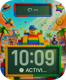 Lego Rainbow Apple Watch face - Video Games