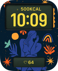 Midnight Garden Apple Watch face - Art