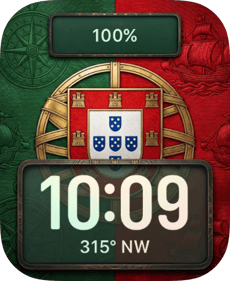 Portugal Flag Apple Watch face - Sports
