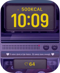 Purple Cassette Deck Apple Watch face - Video Games