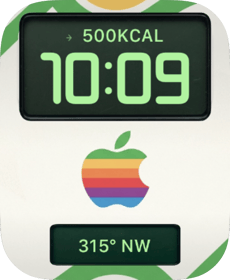 Rainbow Compass Apple Watch face - Brands