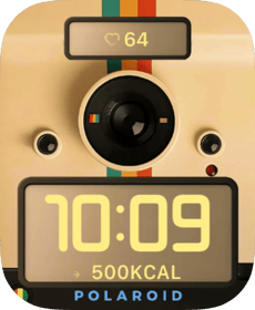 Retro Polaroid Camera Apple Watch face - Cities