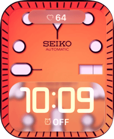 Coral Glow Apple Watch face - Luxury