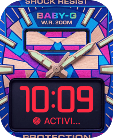 Shock Resist Baby-G Apple Watch face - Luxury