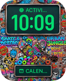 Skate Destroy Collage Apple Watch face - Art