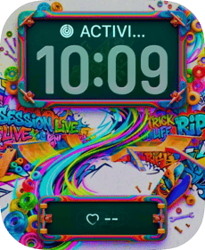 Skate Splash Riot Apple Watch face - Art