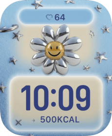 Smiley Daisy Apple Watch face - Nature