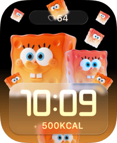 SpongeBob Glow Apple Watch face