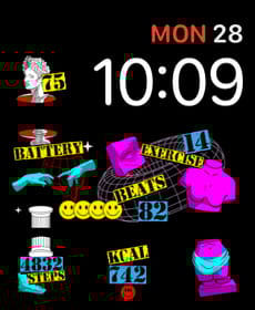 Street Art Clash Apple Watch face - Art