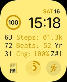 🌞 Sunny Terminal Apple Watch face