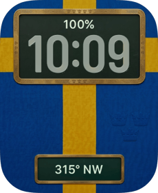 Sweden Flag Apple Watch face - Sports