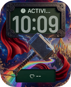 Thor Mjolnir Apple Watch face - TV