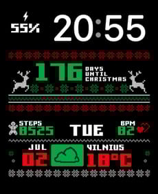 🎄 Ugly Sweater Plus Apple Watch face
