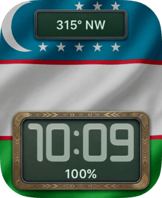Uzbekistan Flag Apple Watch face - Sports