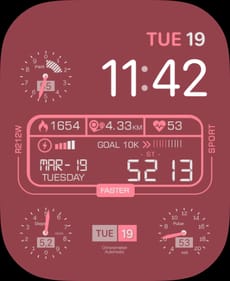 🌹 Vitality Rose Apple Watch face