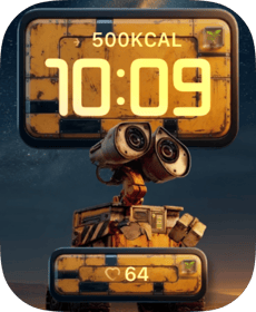Wall-E Rust Glow Apple Watch face - TV