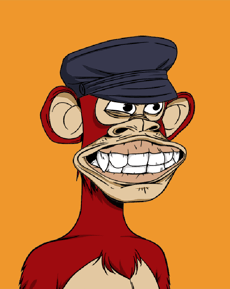 🧢 Bold Captain Ape Apple Watch face - NFTs