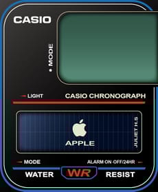⌚ Casio-Apple Chronograph Apple Watch face - Brands, Watches