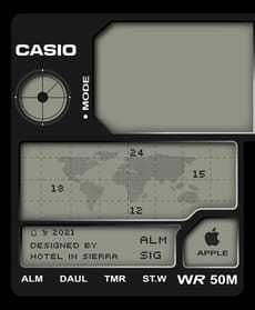 🌍 Casio World Map Apple Watch face - Brands, Watches