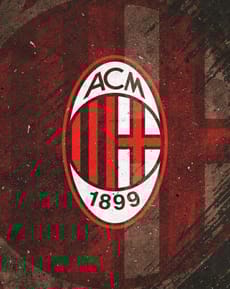 ⚫🔴 AC Milan Logo Apple Watch face - Sports