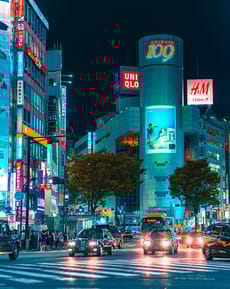 🌃 Shibuya Neon City Apple Watch face - Cities