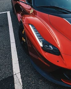 🏎️ Ferrari Supercar Front View Apple Watch face - Cars