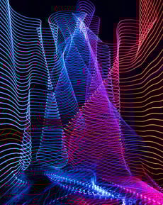 🌌 Neon Lightwave Apple Watch face - Art