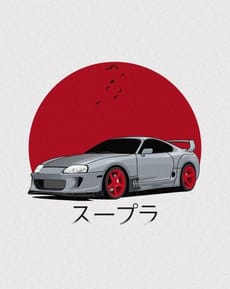 🇯🇵 Supra Rising Sun Apple Watch face - Cars