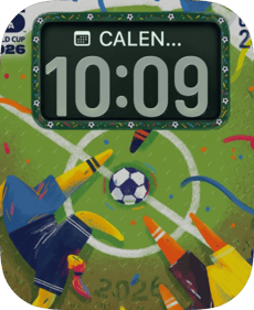 World Cup 2026 Trophy Night Apple Watch face - Sports