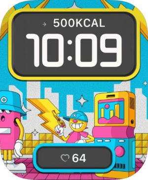 Arcade City Groove Apple Watch face - Video Games