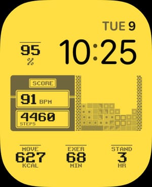 💛 Aracde Yellow Apple Watch face - Video Games